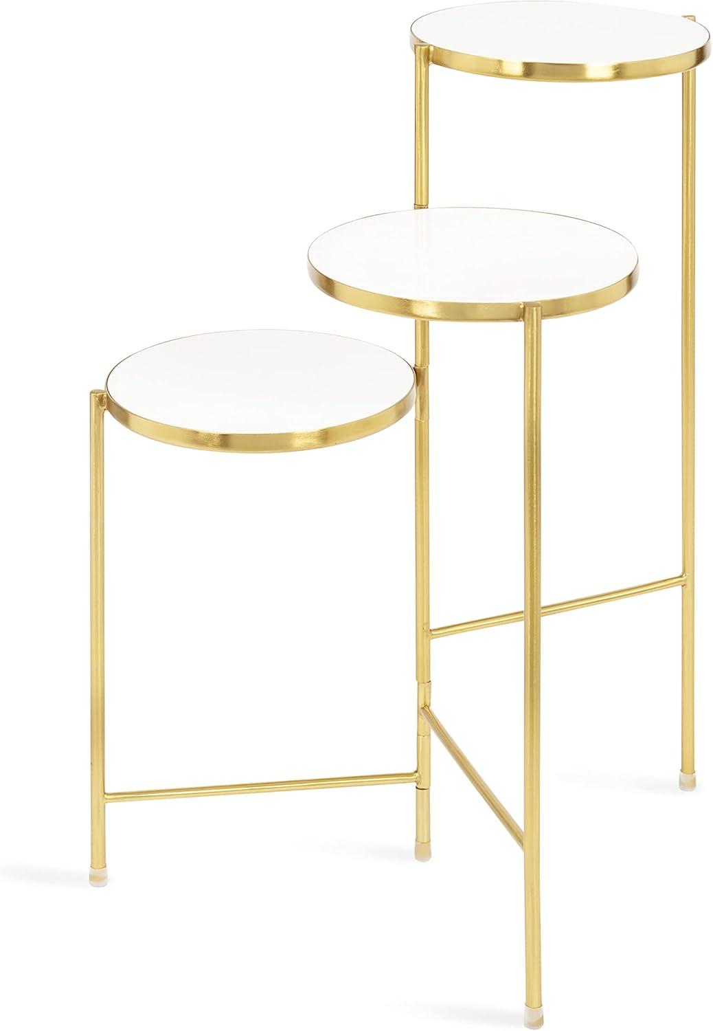 Kate and Laurel Fields Tri-Level Metal Plant Stand