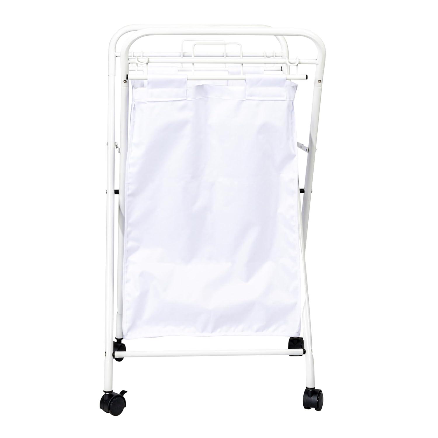 Household Essentials Rolling Laundry Hamper with Handles