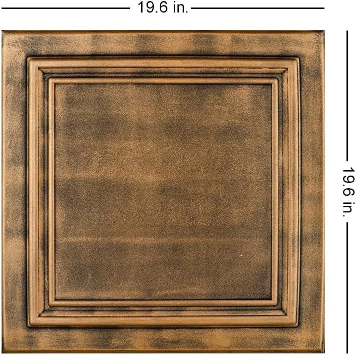 A La Maison Ceilings Line Art 1.6 ft. x 1.6 ft. Polystyrene Glue-up Ceiling Tile (Set of 96)