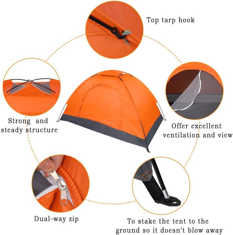 Single Person Pop Up Tent, Waterproof Dome Tent for Camping Outdoor Hiking