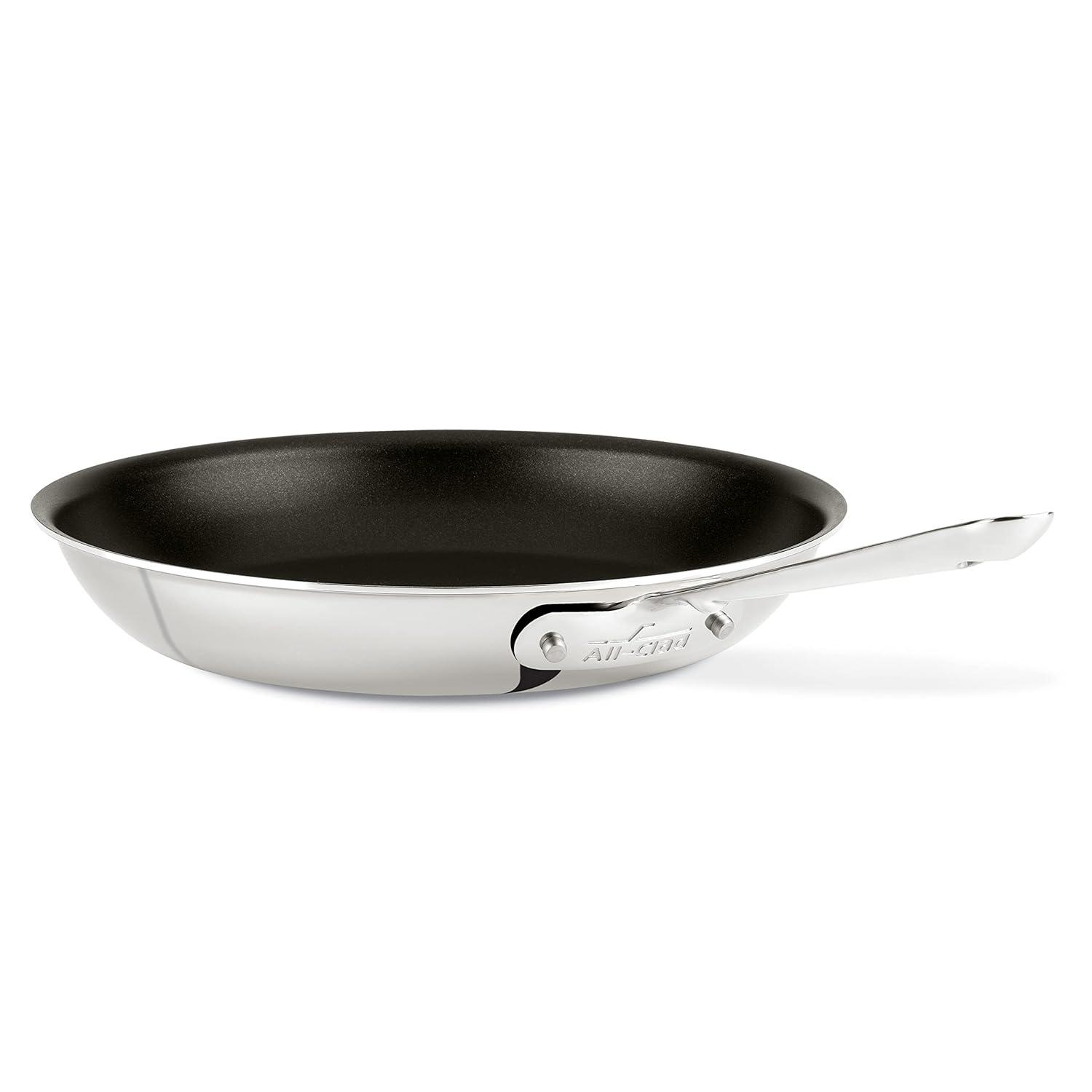 All-Clad D3 Stainless 3-ply Bonded Cookware, Nonstick Fry Pan, 12 inch