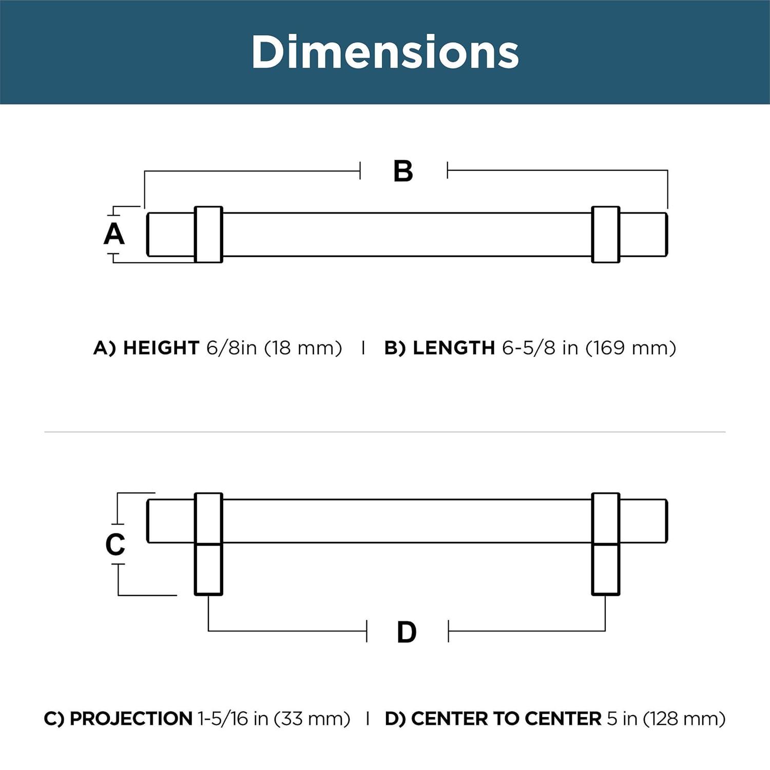 Franklin Brass 5 3/50" Center to Center Handle Pull Multipack (Set of 10)