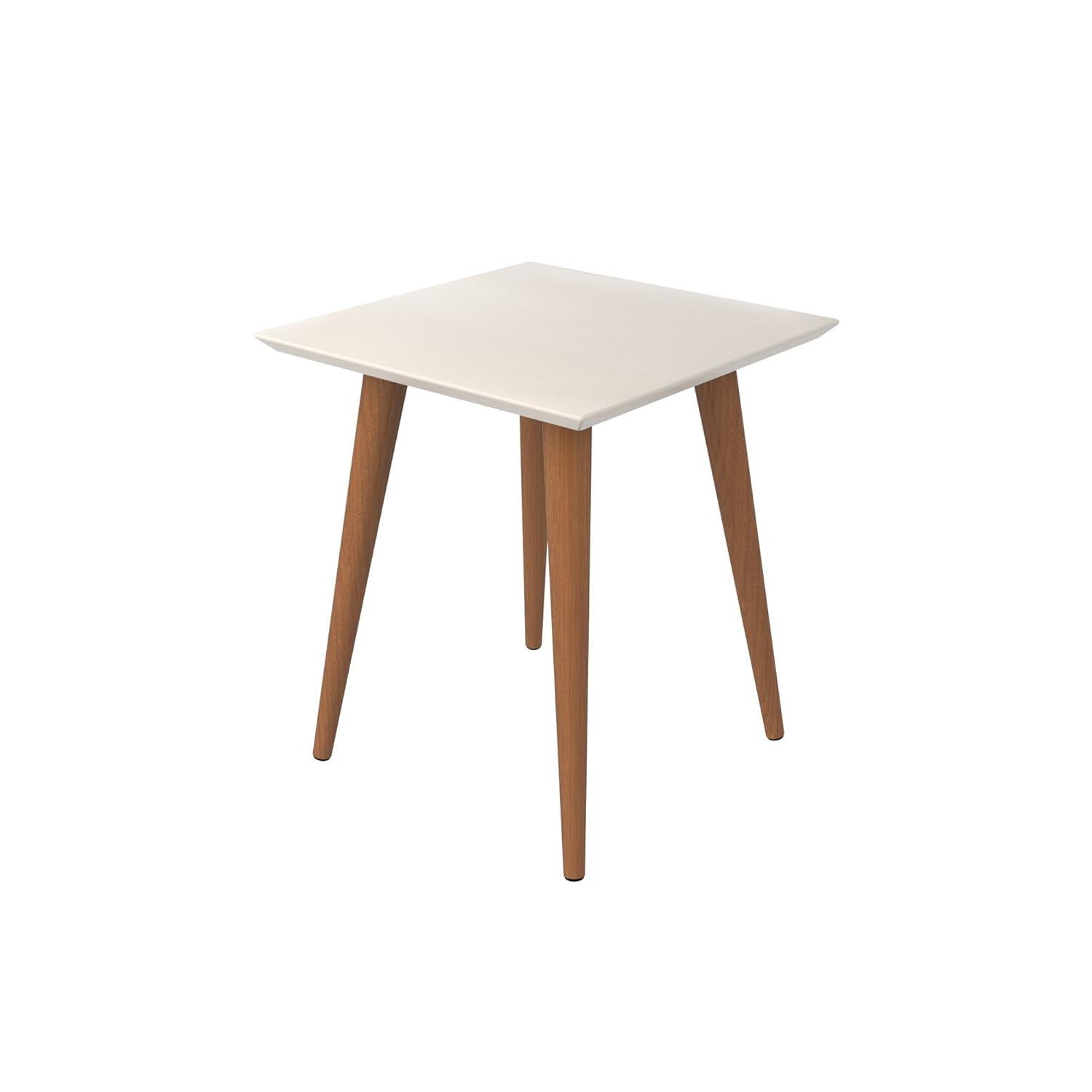 19.68" Utopia High Square End Table: Splayed Legs, Compact Size - Manhattan Comfort