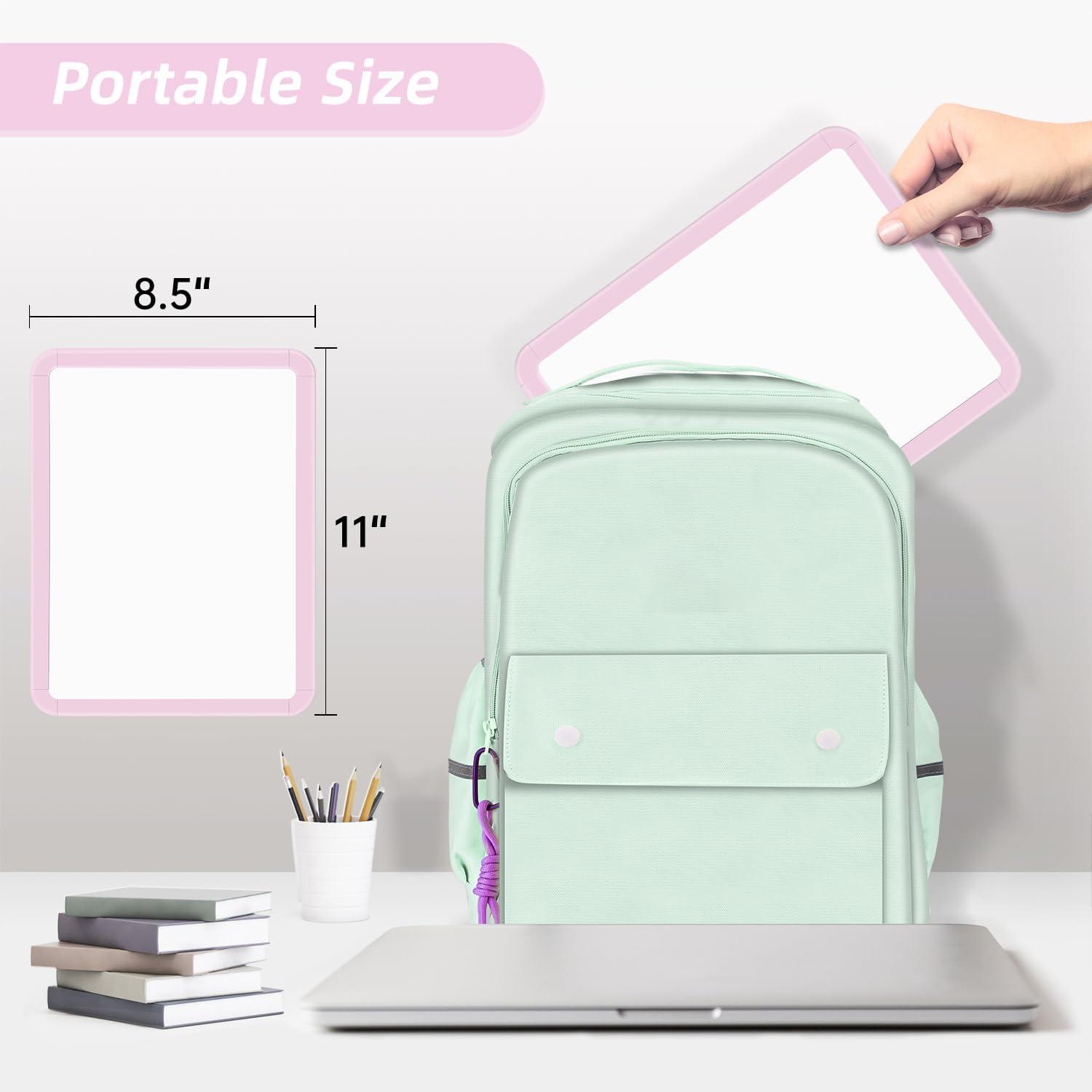 VUSIGN Small Dry Erase Whiteboard, 8.5 x 11 Inches White Board for Kids, Students, Fridge, Locker, Mini Dry Erase Board