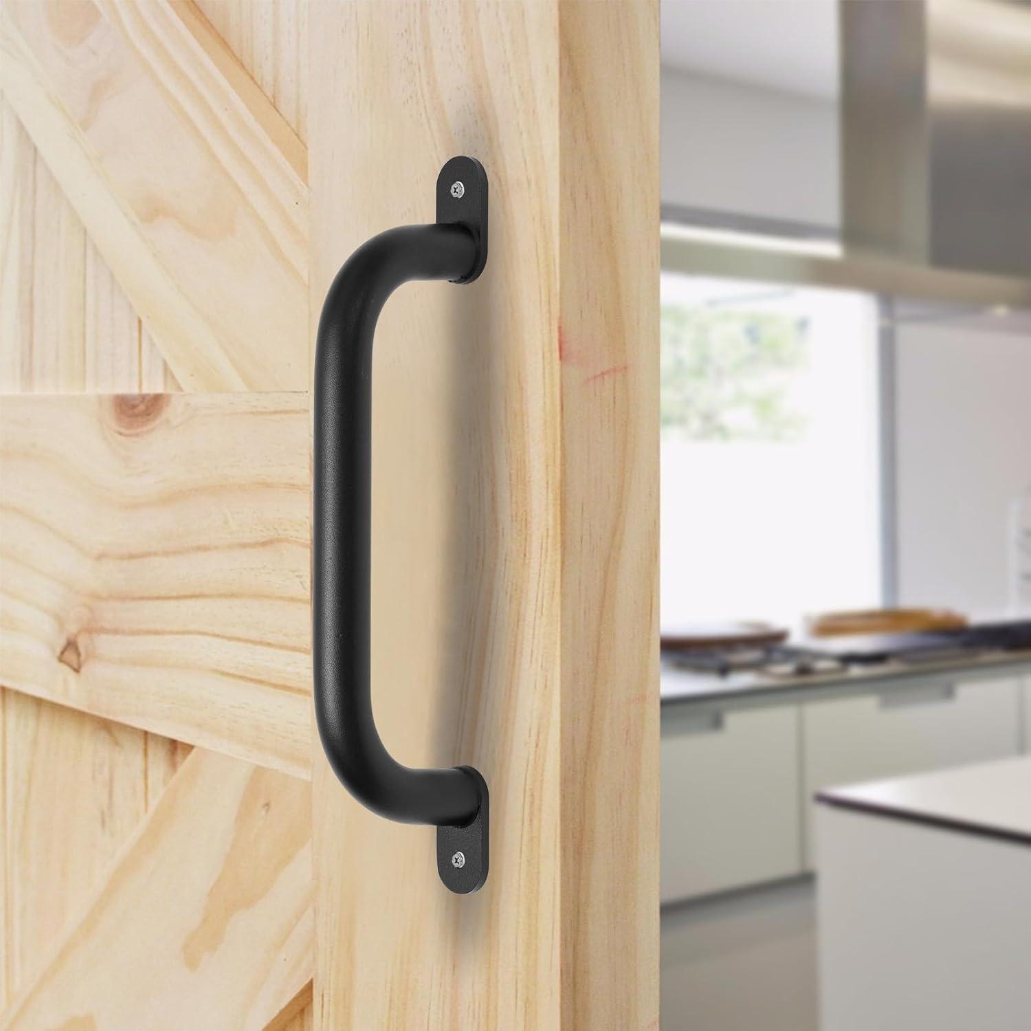 13'' Black Metal Playground Safety Handles Pack of 2 - Playset Handles, Swing Set Grab Handle, Playhouse Grab Bar, Hand Grip for Jungle Gym, Home Gym, Treehouse