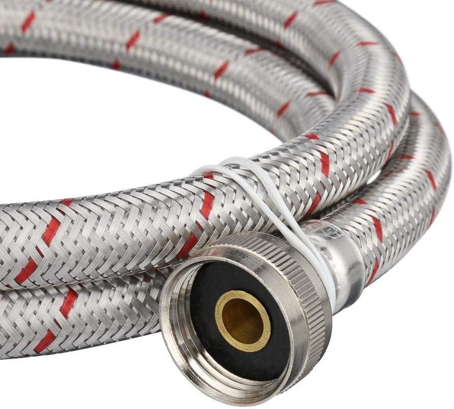 Washing Machine Hose US thread, easy and safe fixing - Suitable for all washing machines - Braided stainless steel - Waterproof washing machine water supply hose