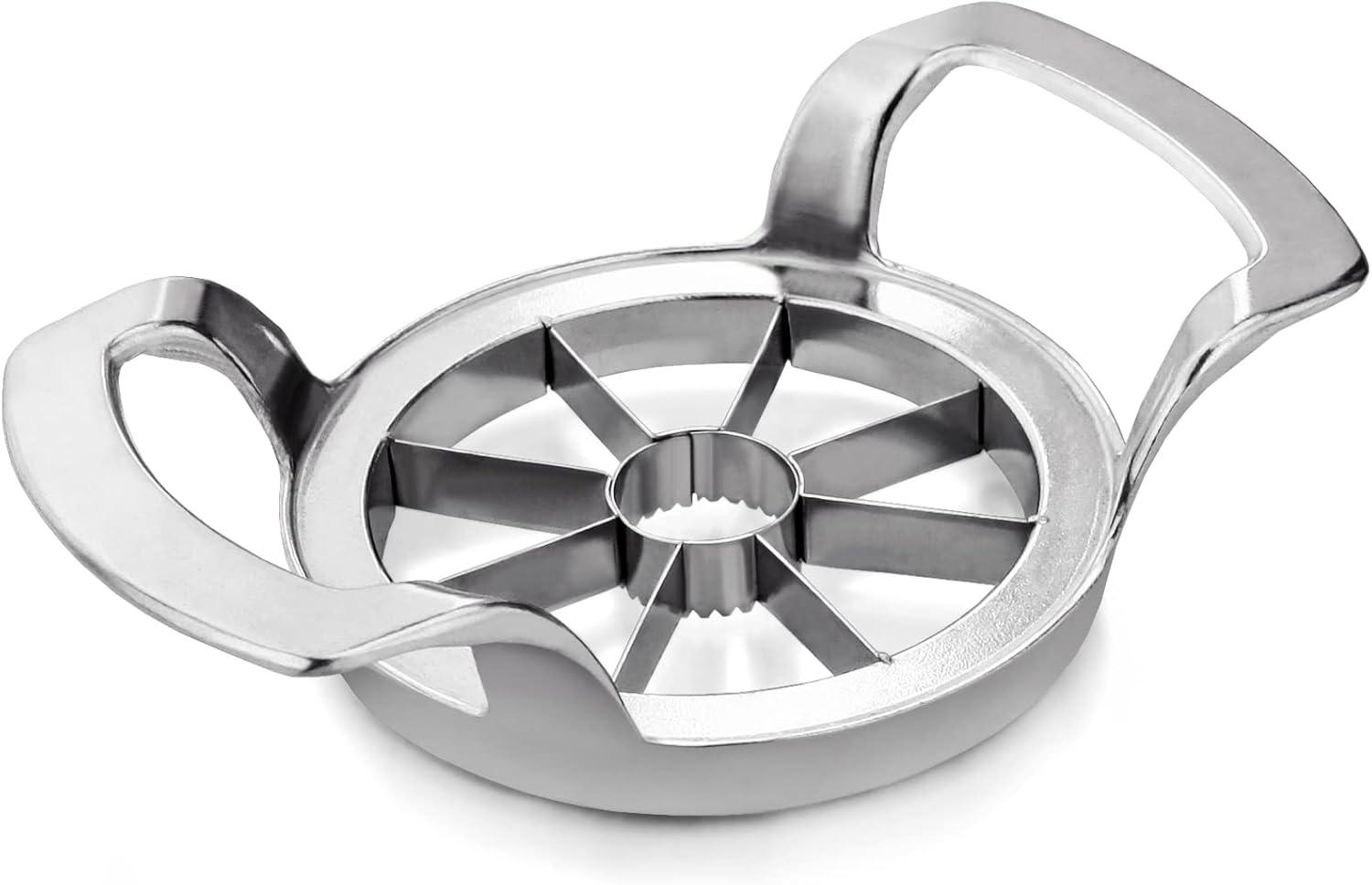 Stainless Steel Apple Corer and Divider with Oversized Handles