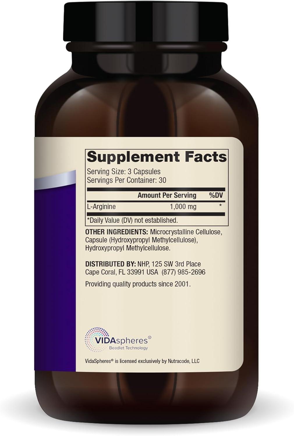 Dr. Mercola L-Arginine Advanced, 30 Servings (90 Capsules), 1,000 mg Per Serving, Dietary Supplement, Supports Energy Production, Non-GMO