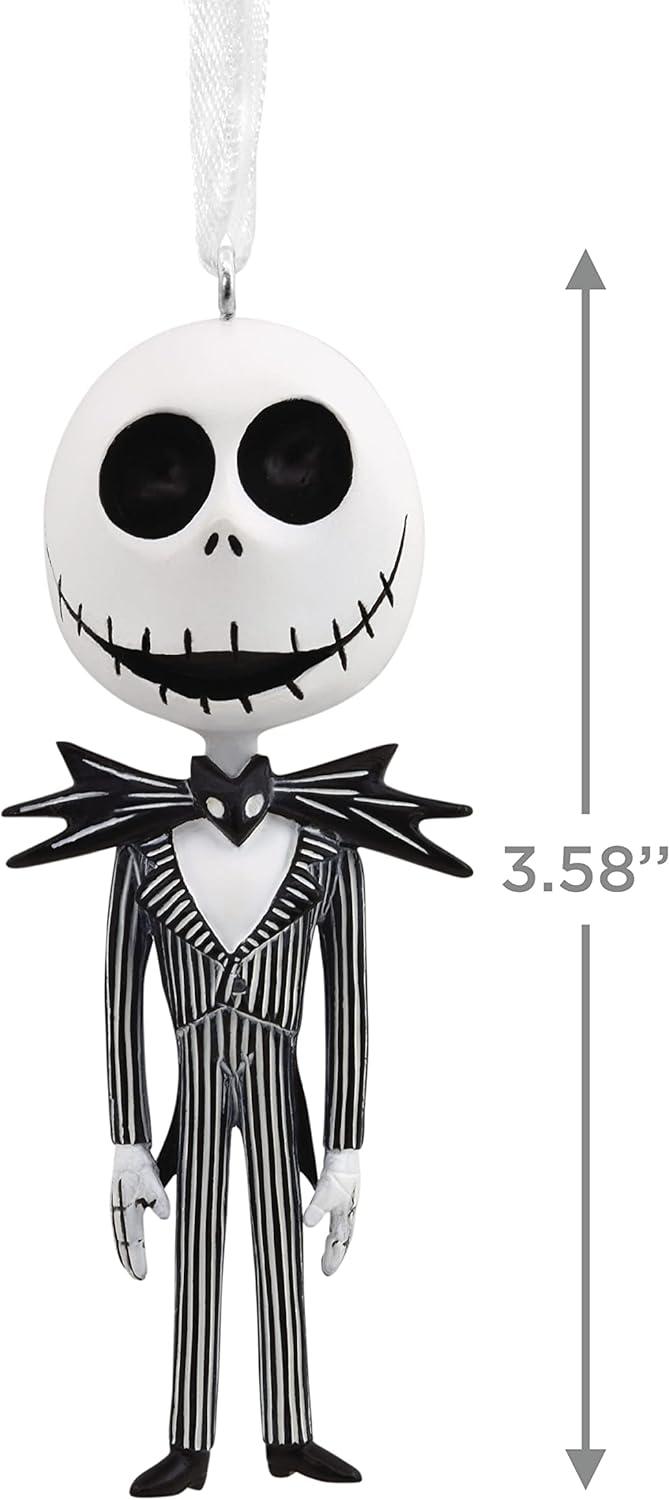 Jack Skellington Black and White Resin Hanging Ornament