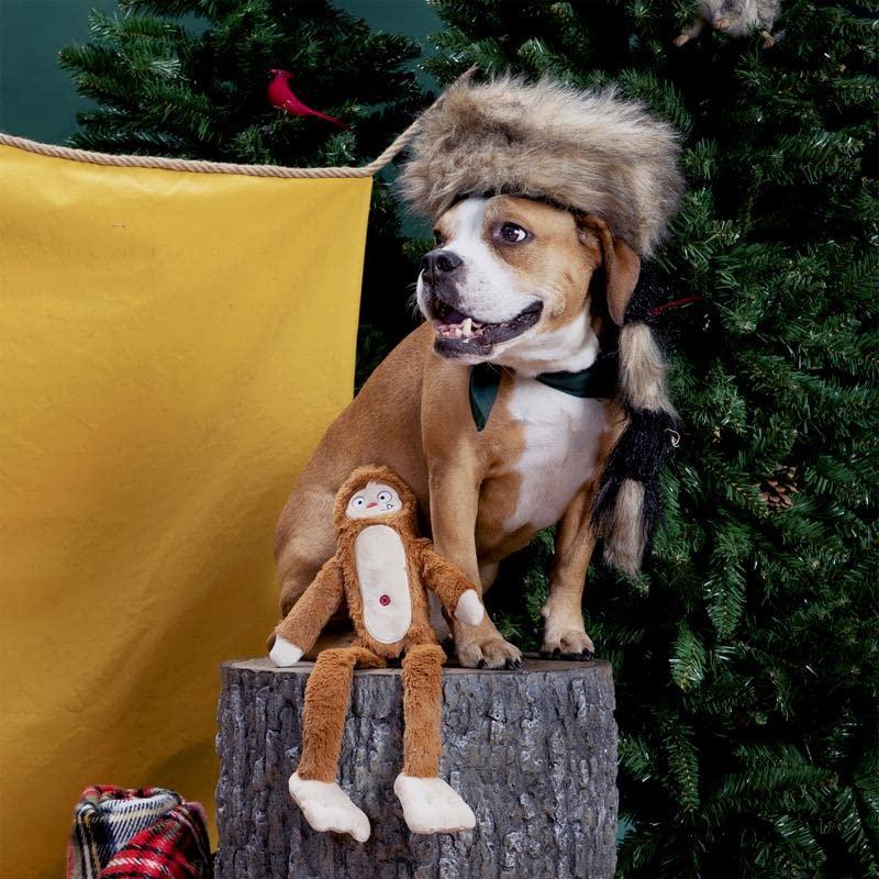 Bark Multicolored Plush Hairy Henderson Dog Toy 1 pk (Case of 3)