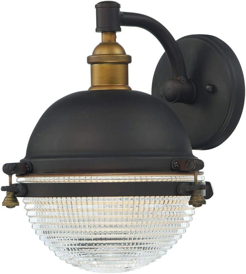 Portside Nautical Dimmable Lantern in Oil Rubbed Bronze & Antique Brass