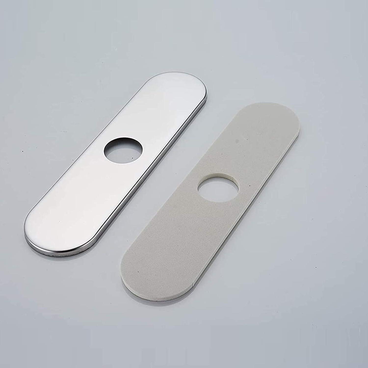 Greenspring Chrome Sink Hole Cover Escutcheon Round 10" Bathroom Or Kitchen Sink Faucet