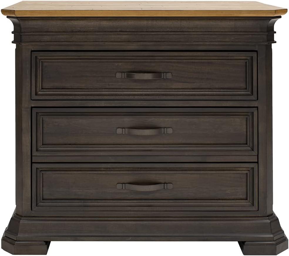 Sonoma Brown 2-Drawer Lockable Lateral File Cabinet