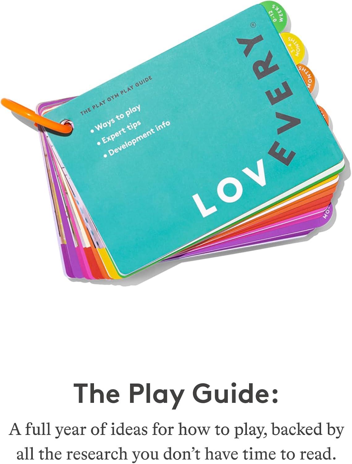 LOVEVERY The Play Gym, Award Winning For Baby, Stage-Based Developmental Activity Gym & Play Mat for Baby to Toddler 0+ Months