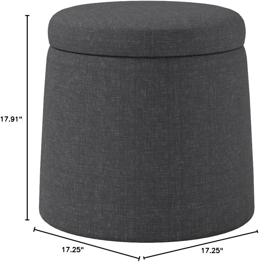 17.25" W Wobble Storage Ottoman