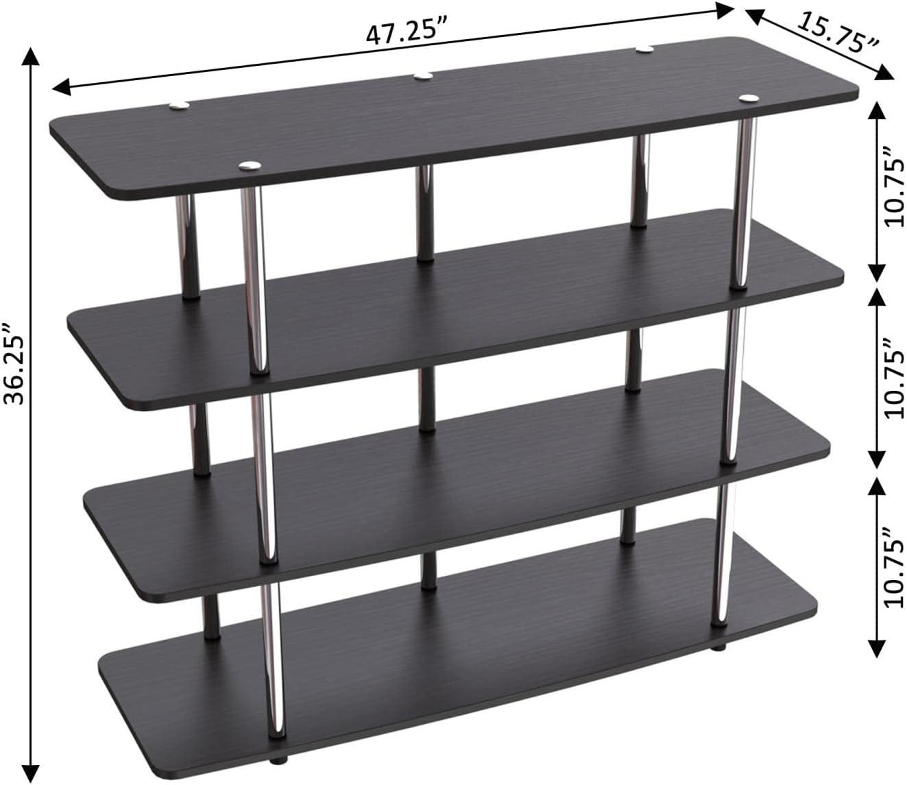 Convenience Concepts Designs2Go XL Highboy TV Stand in Black