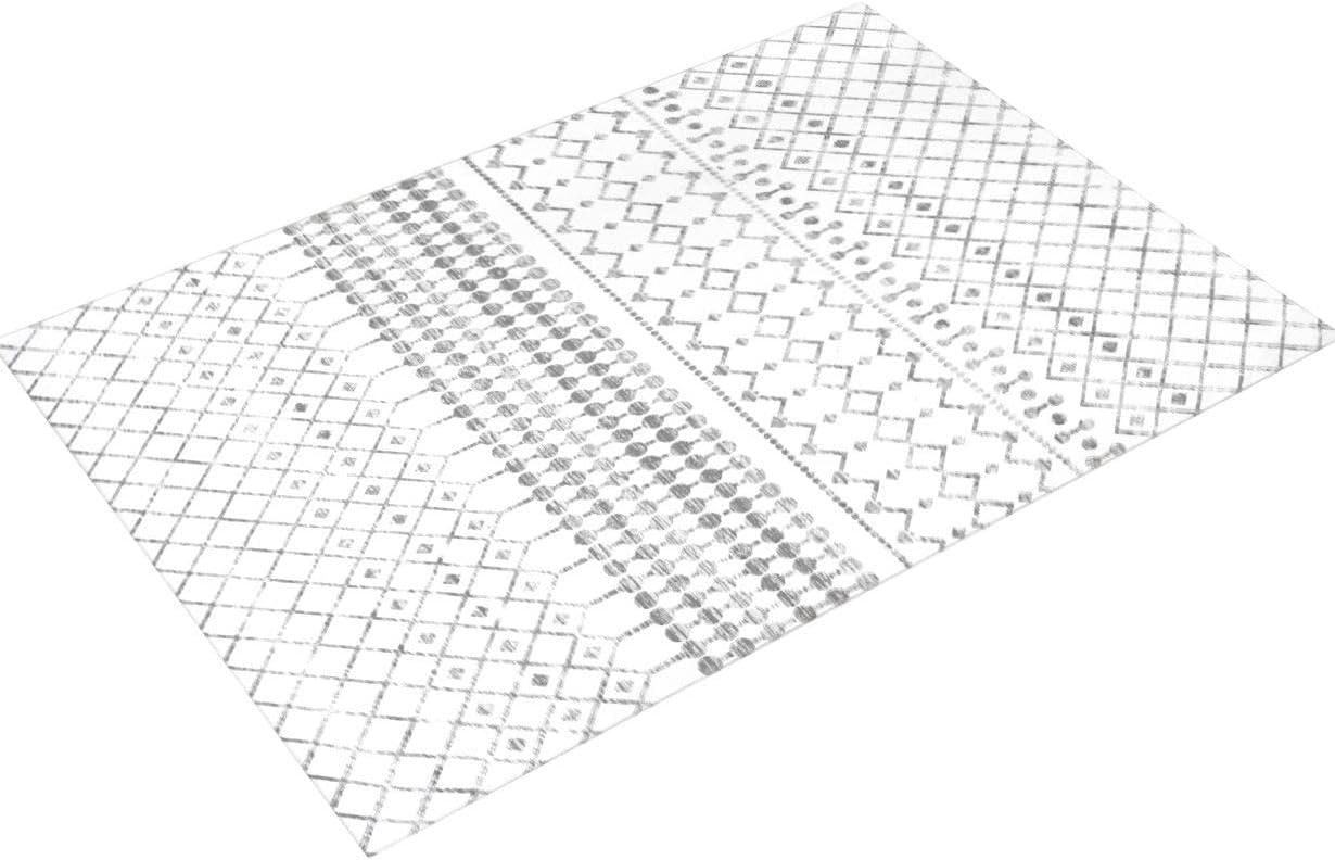 Nuloom Blythe Trellis 3x5 Machine Washable Accent Indoor Area Rug for Living Room Bedroom Dining Room Entryway Kitchen, Grey/Off White
