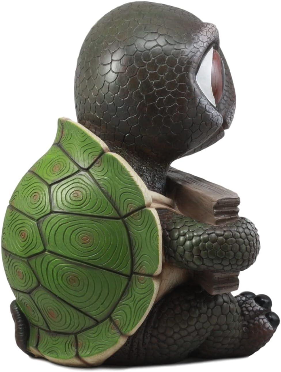 Large Painted Resin Baby Turtle Welcome Sign Statue