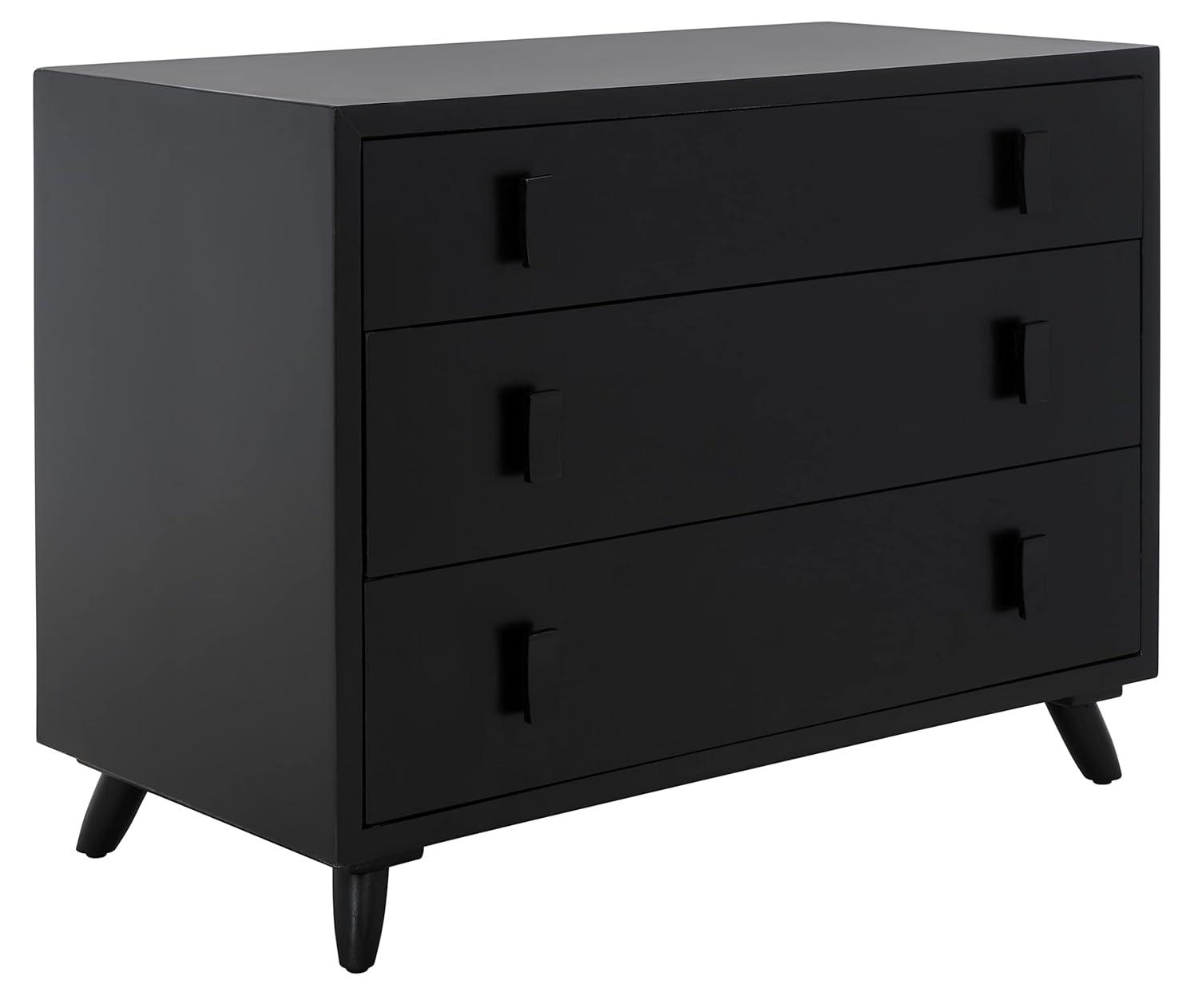 Blaize 3 Drawer Chest - CHS6601 - Black - Safavieh