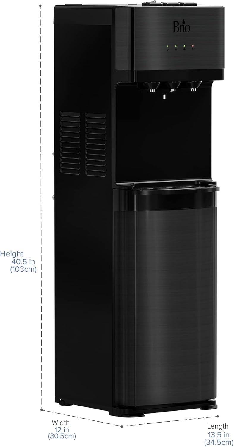 Brio 500 Series 2-Stage Filtration Water Dispenser Tri-Temp Digital, Connects to your water line, Height 41.05"