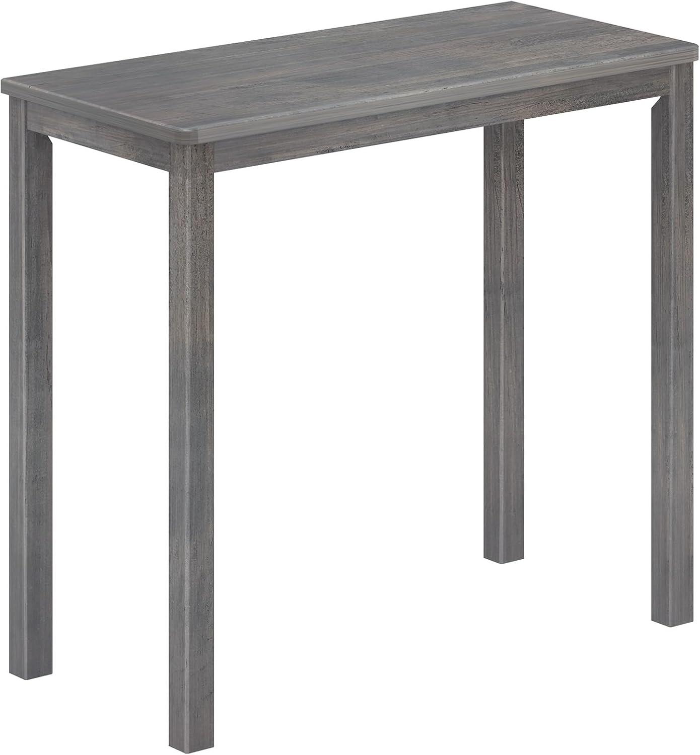 Max & Lily Modern Farmhouse Solid Wood Reading Work Desk, Driftwood