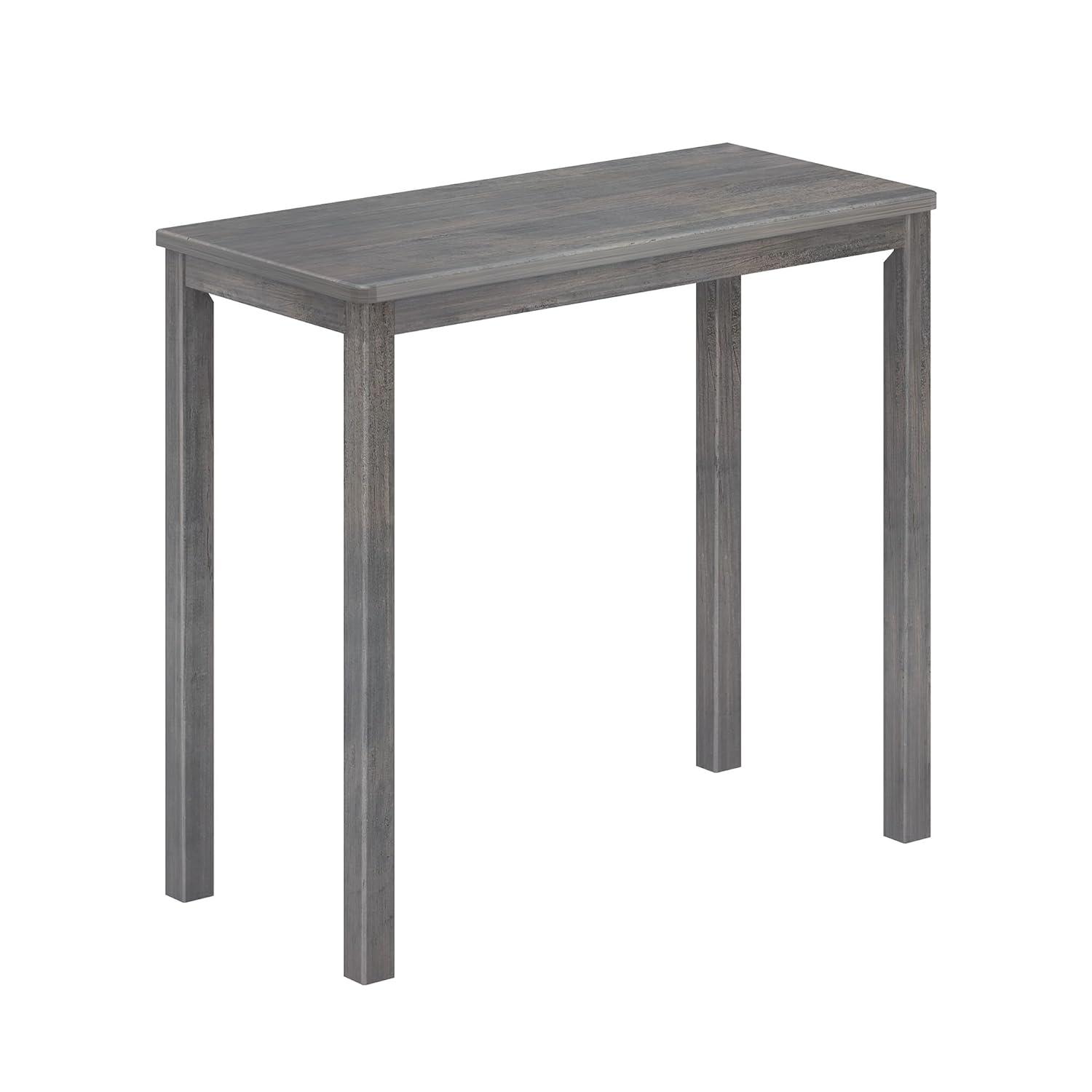 Max & Lily Modern Farmhouse Solid Wood Reading Work Desk, Driftwood