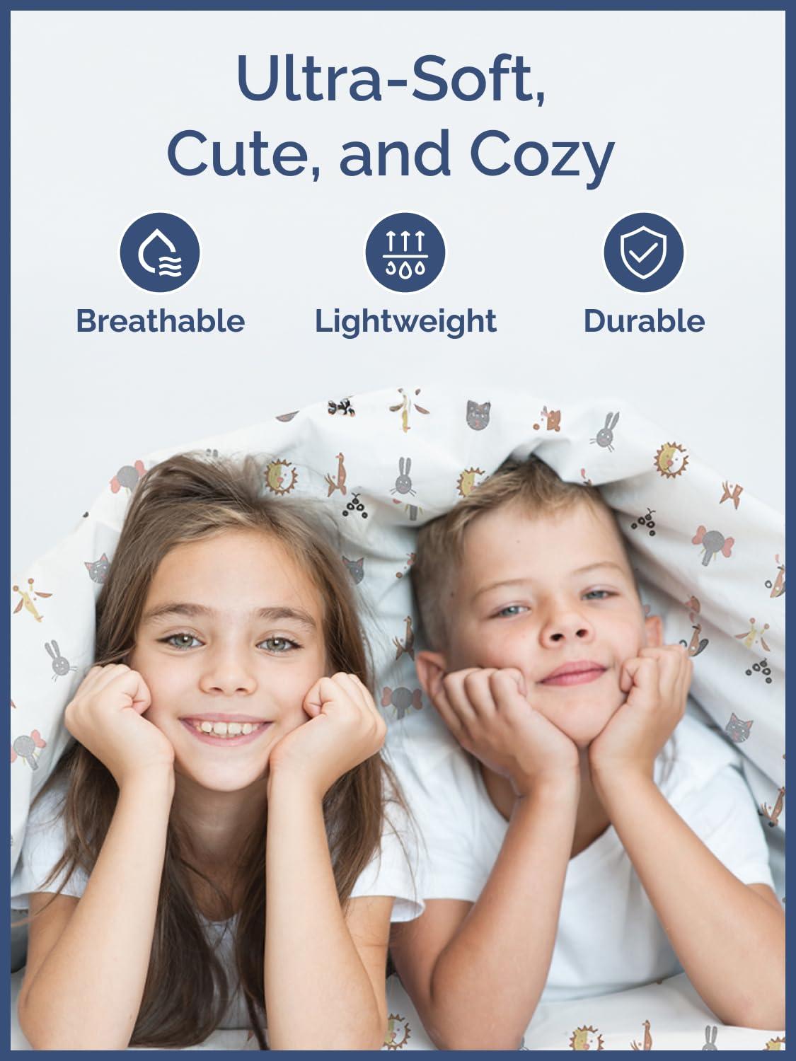 CGK Linens 4 Piece Kids Microfiber Sheet Set - Wrinkle Free - Cute, Cozy, Soft