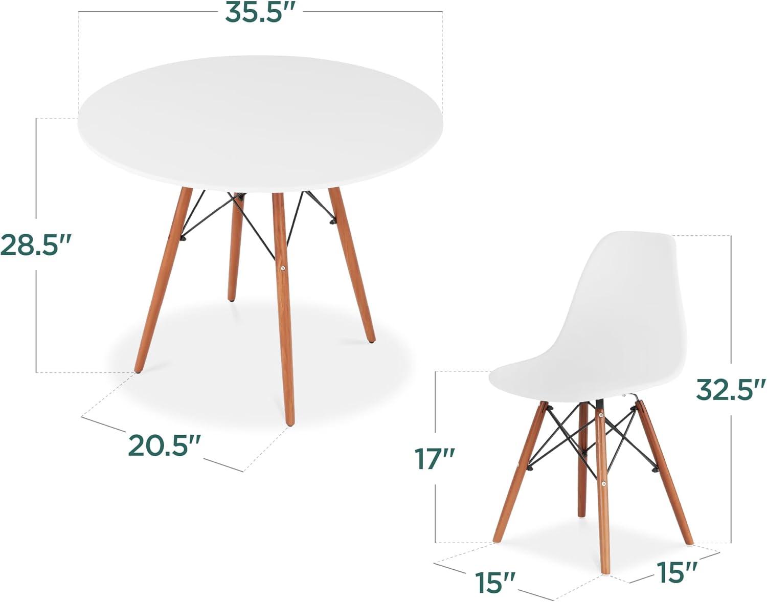 George Oliver Fechter 4 - Person Four Leg Dining Set