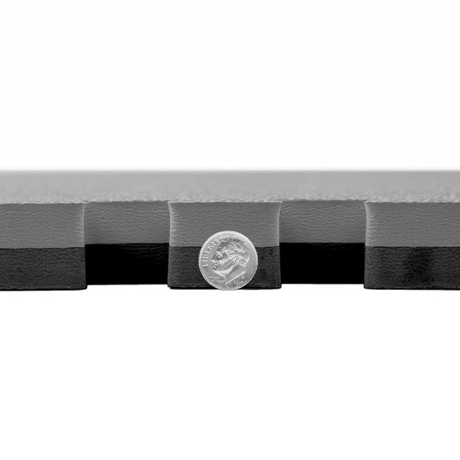 Flooringinc 1" Mma Interlocking Foam Tiles, 3'X3', Red/Blue, 5 Tile Pack (Set of 5)