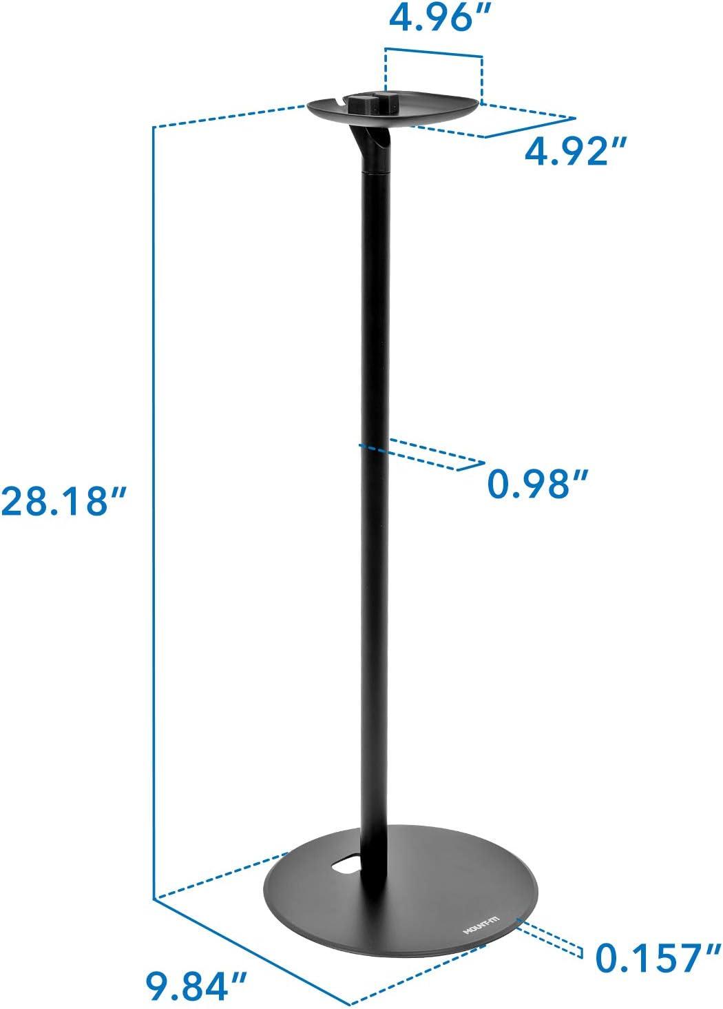 Mount-It! Speaker Floor Stand for Sonos One, SL, and Play:1 [28" Tall] Built-in Cable Management, Lightweight, Space Saving, Enhanced Surround Sound