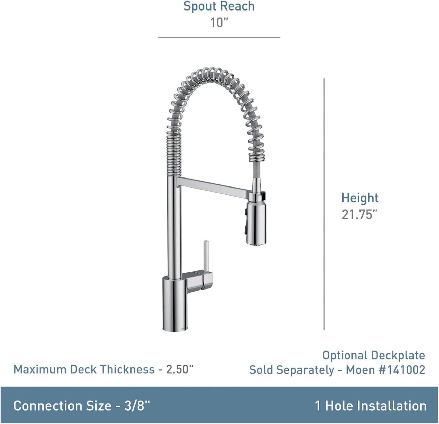 Moen Align Spot Resist Stainless One-Handle Pre-Rinse Spring Pulldown Kitchen Faucet