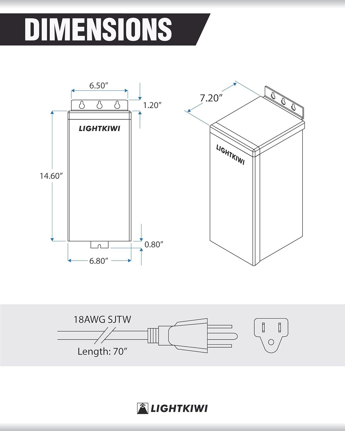 600 Watt Stainless Steel Low Voltage Outdoor Transformer