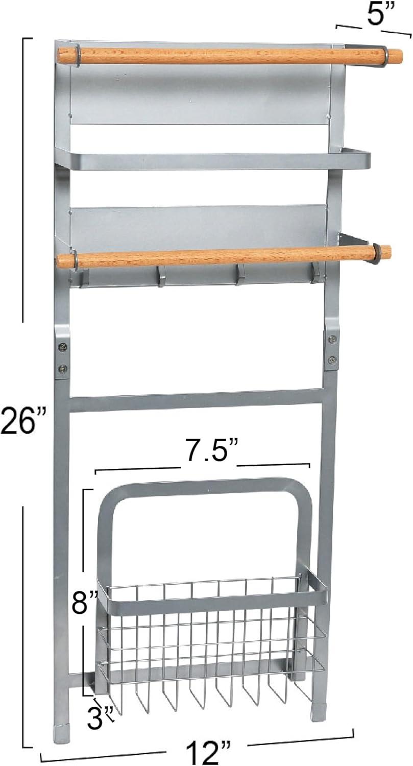 Metal Magnetic Spice Organizer, Grey