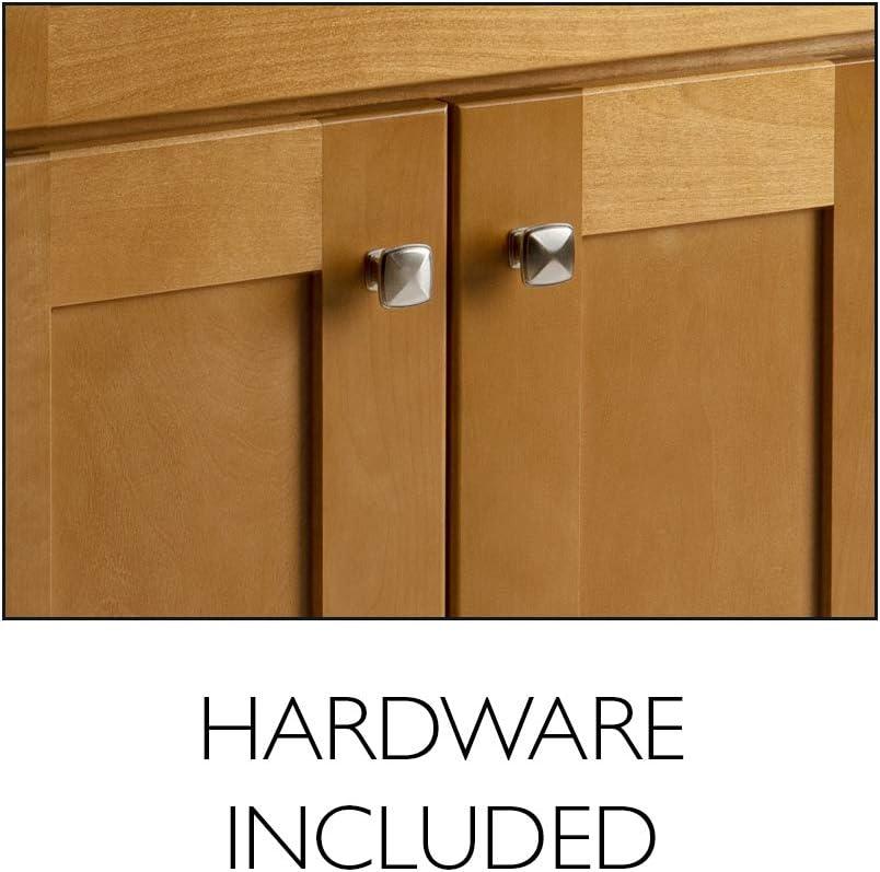 Design House Brookings 24 Inch Bathroom Vanity, Ready to Assemble, Solid Wood, Sherwin Williams – Design House, 587063