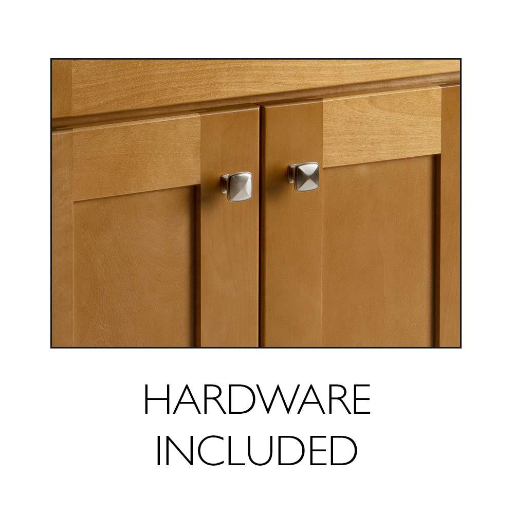 Design House Brookings 24 Inch Bathroom Vanity, Ready to Assemble, Solid Wood, Sherwin Williams – Design House, 587063