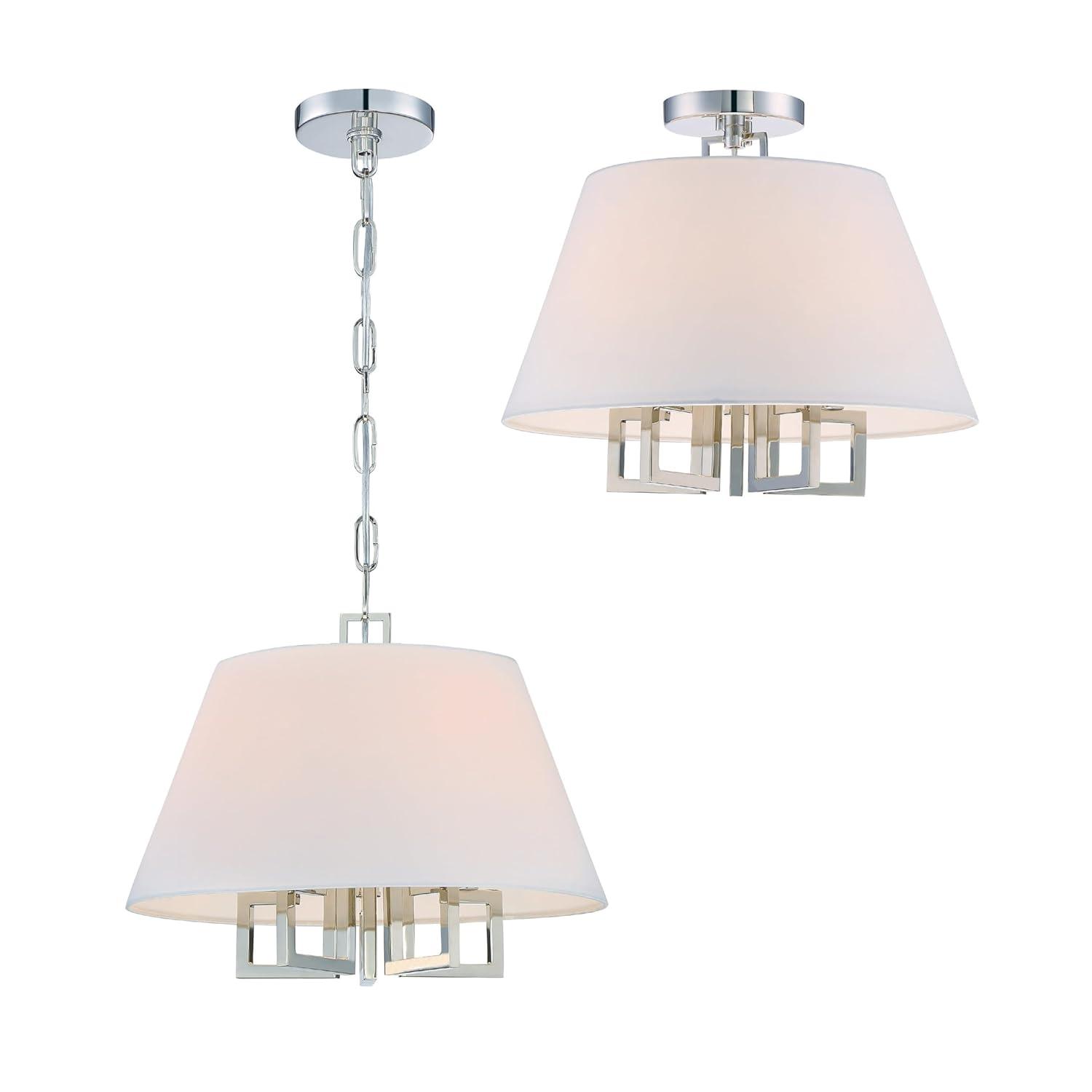 Crystorama Lighting Westwood 5 - Light Chandelier in  Polished Nickel