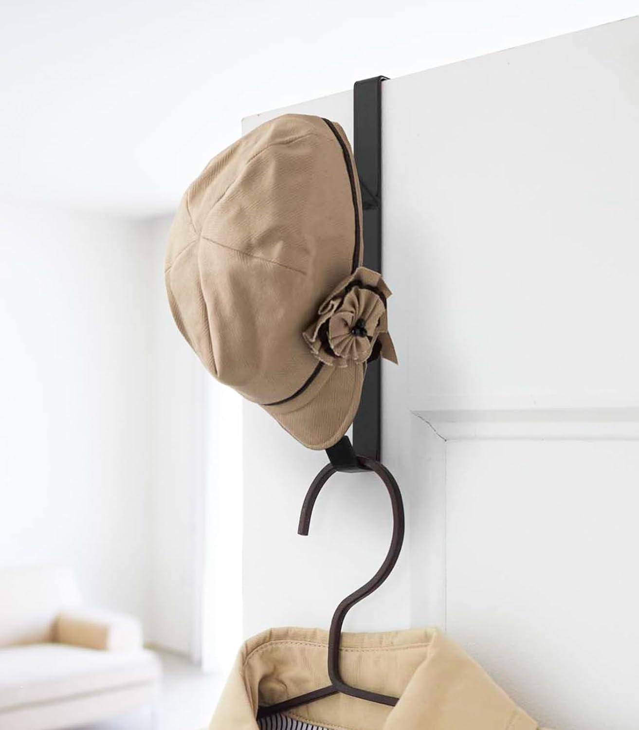 Yamazaki Home Over The Door Hook - Hanging Coat Rack, Steel, Over-the-Door