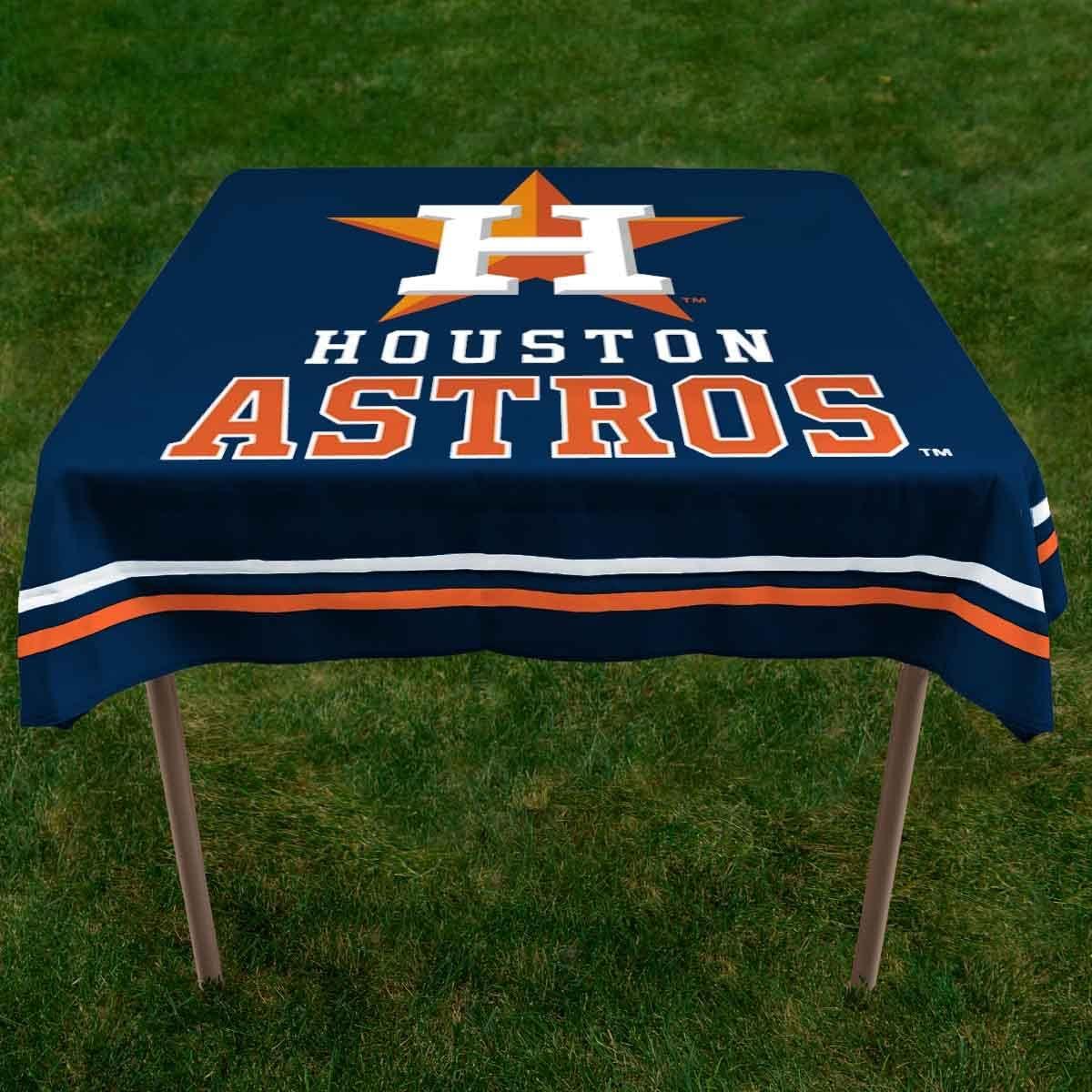 Houston Astros Navy Blue Polyester Logo Tablecloth