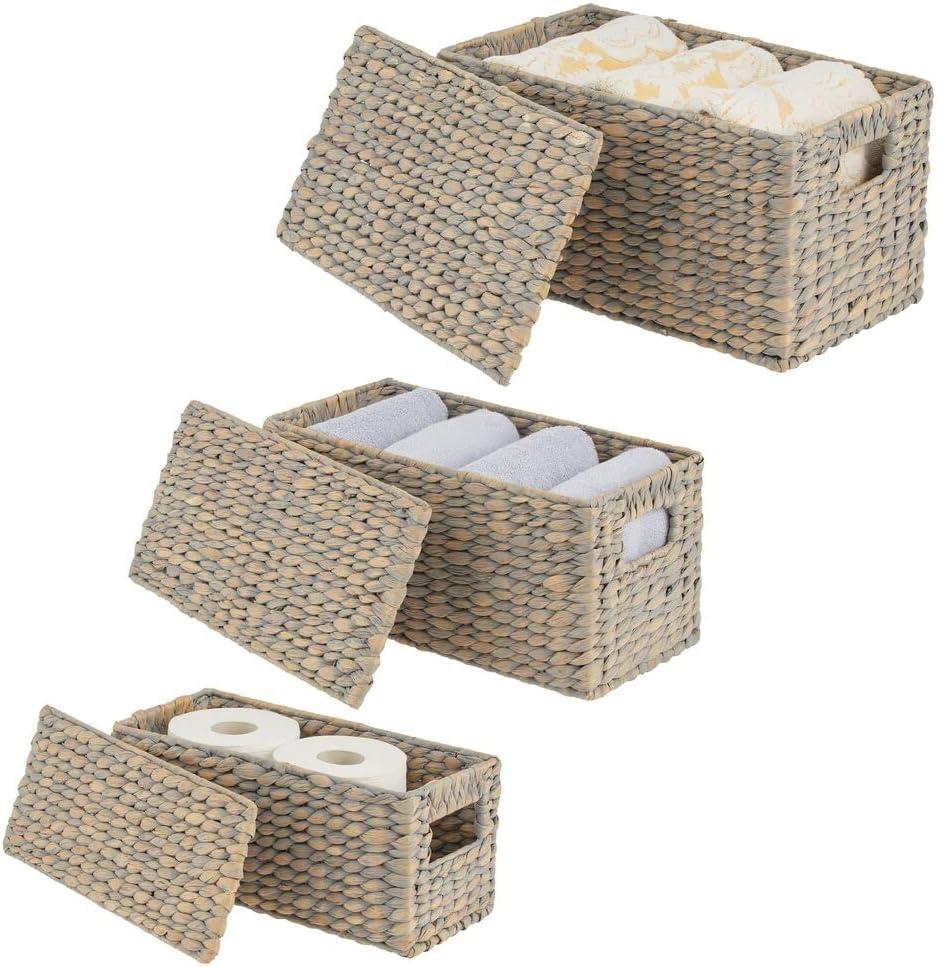 Home Wicker Bin Set