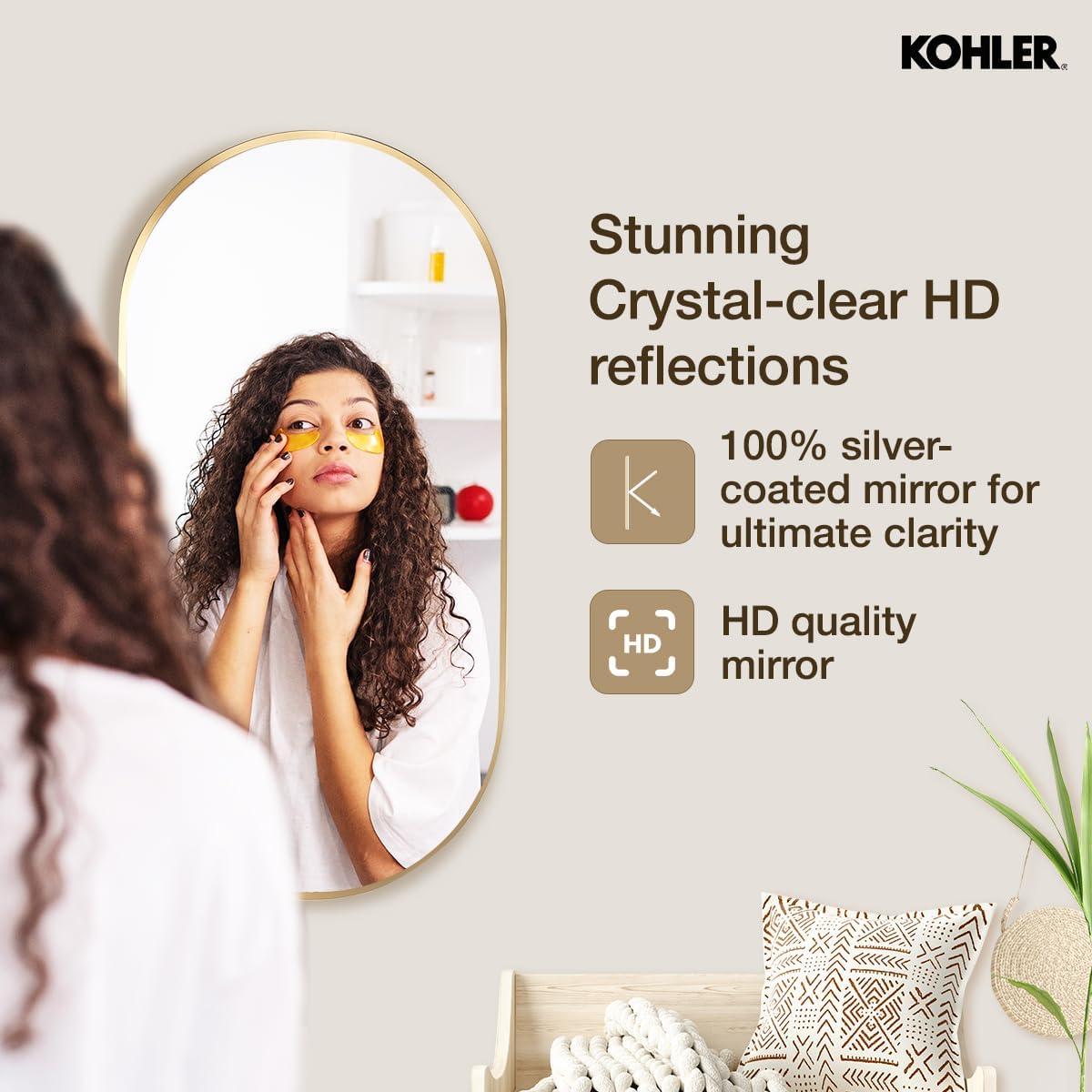 Essential Capsule Wall Mirror, Bathroom/Vanity Mirror with Frame