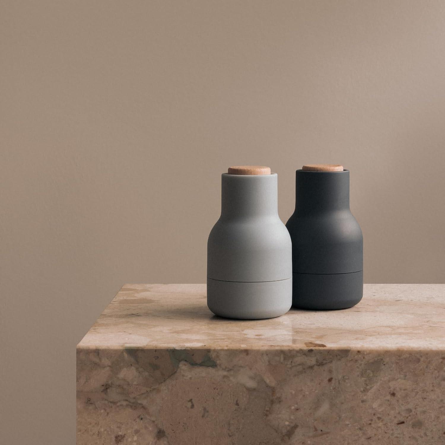 Small Blue and Light Blue Plastic Salt & Pepper Grinder Set