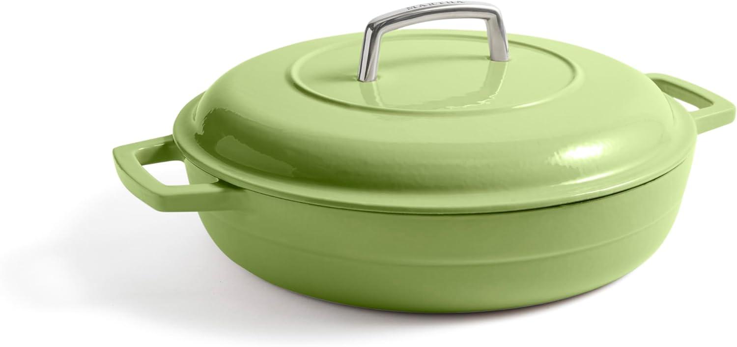 Martha Stewart 3.5qt Enameled Cast Iron Braiser with Lid