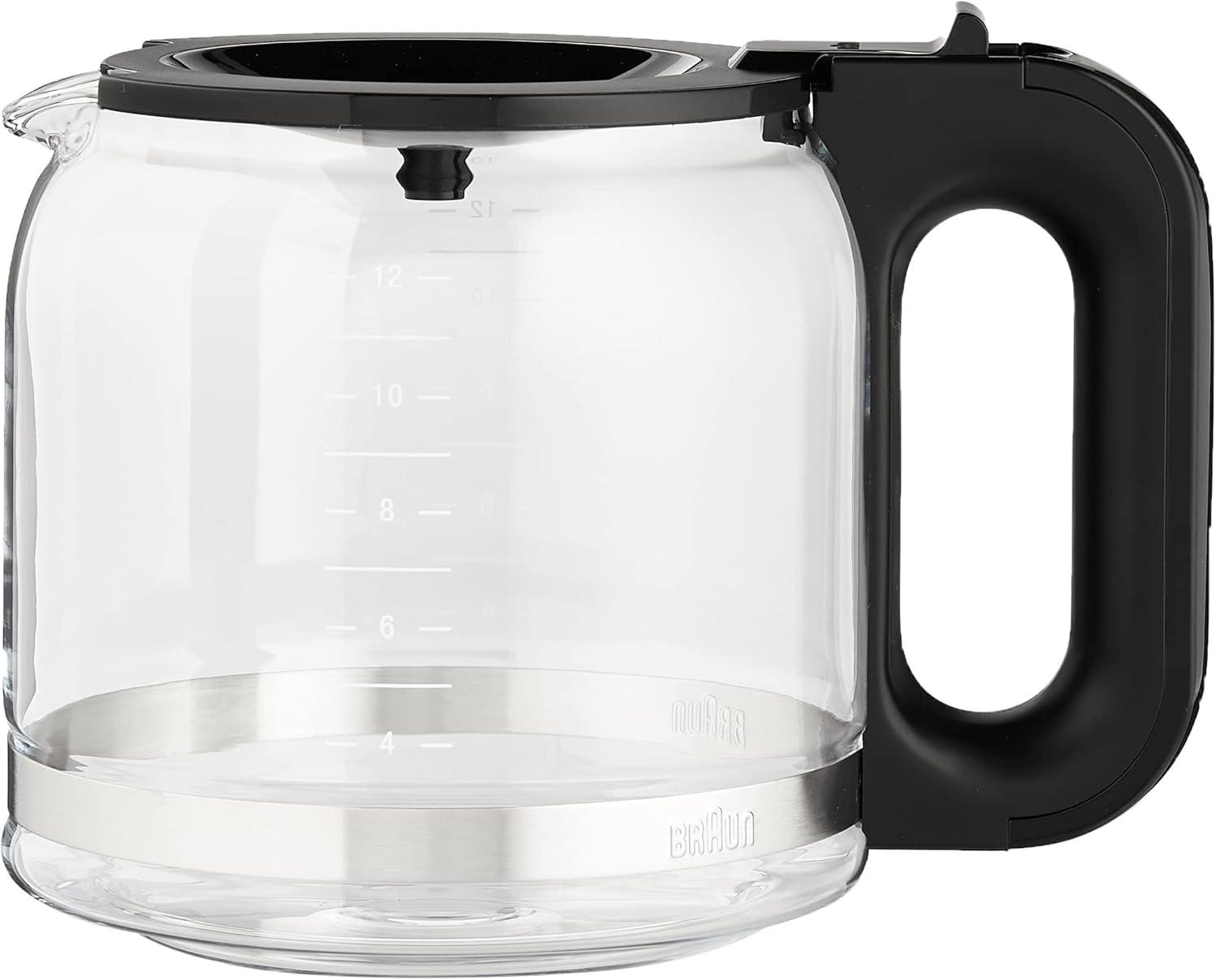 Braun KF7000BK Braun BrewSense 12-Cup Drip Coffee Maker with Brew Strength Selector and Glass Carafe