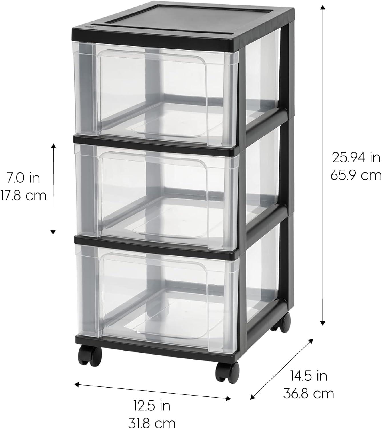 IRIS USA Plastic Storage Drawers Container Organizer for Clothes