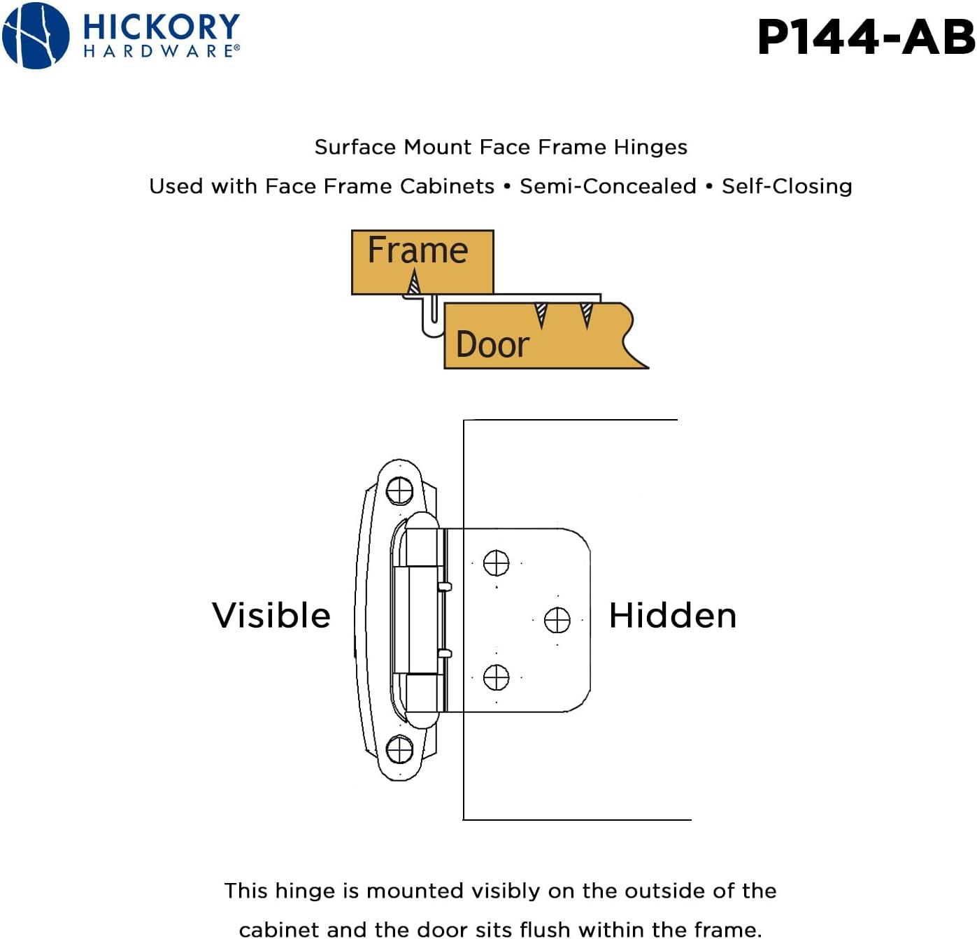 Self-Closing Pair Overlay Hinge