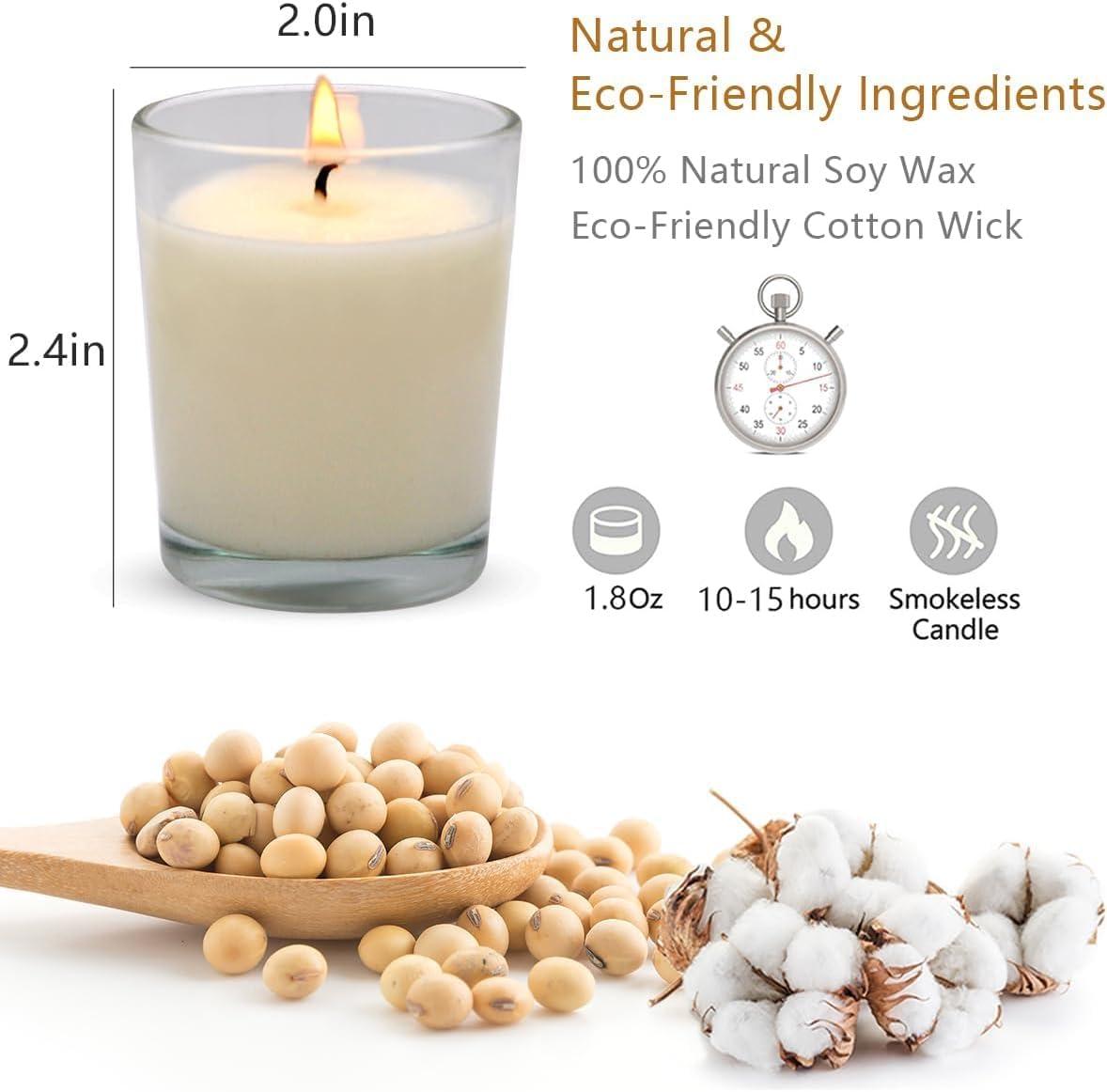 The Party Aisle™ Stonebriar Unscented Votive Candle with Glass Holder (Set of 48)