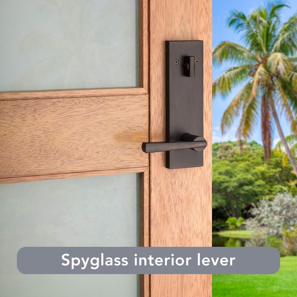Prestige Complete Entry Lever Set with Single Cylinder Deadbolt and Door Lever