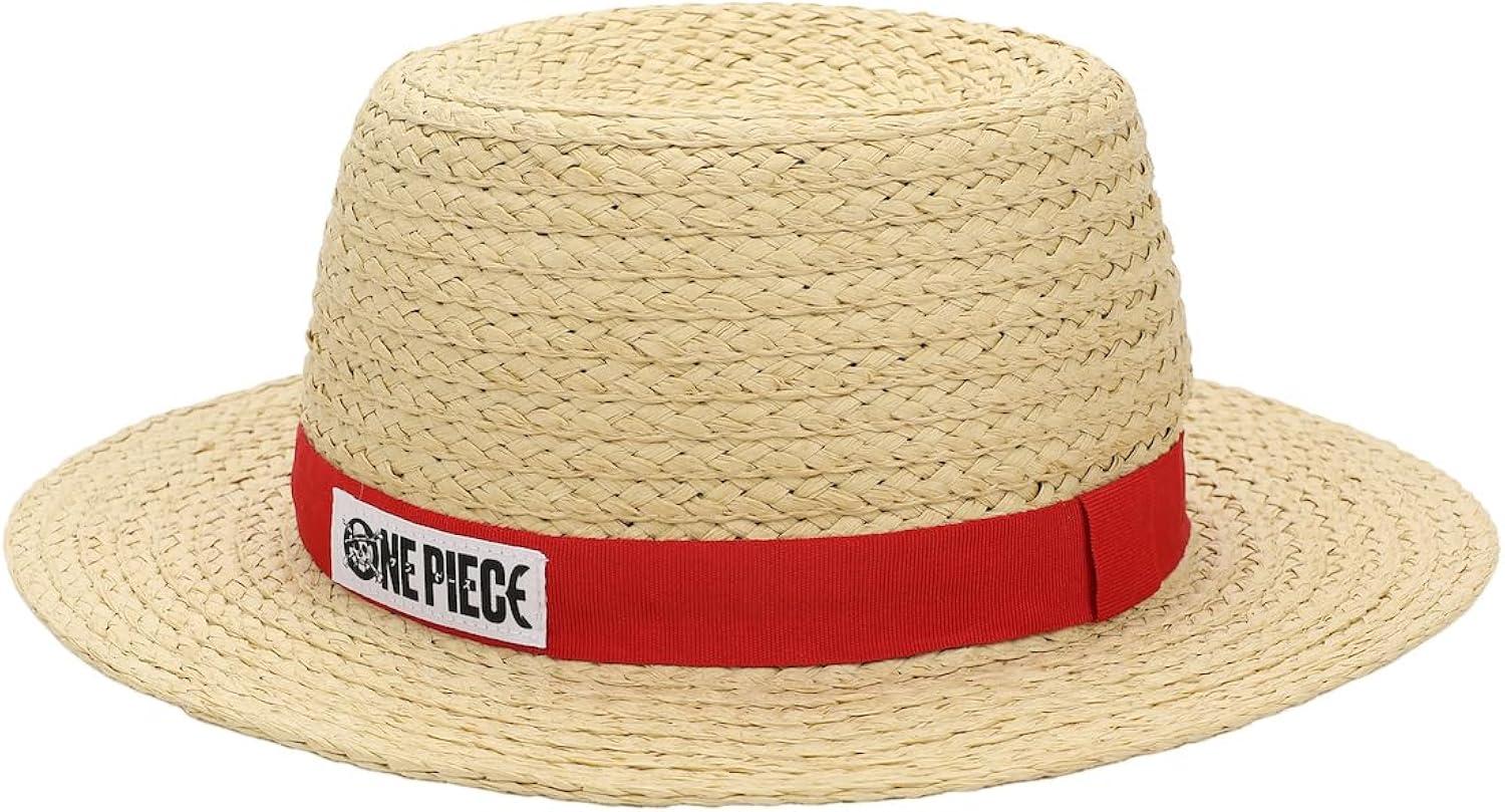 One Piece Luffy Cosplay Straw Bucket Hat With Chin Rope