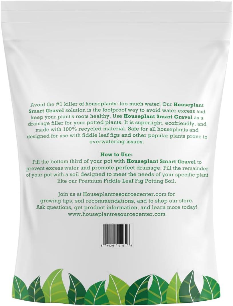 Houseplant Smart Gravel – Eco-Friendly Drainage Rocks for Potted Plants | Enhances Soil Aeration & Prevents Root Rot | Overwatering Solution | Sustainably Made from Recycled Ocean Plastics (32 oz)