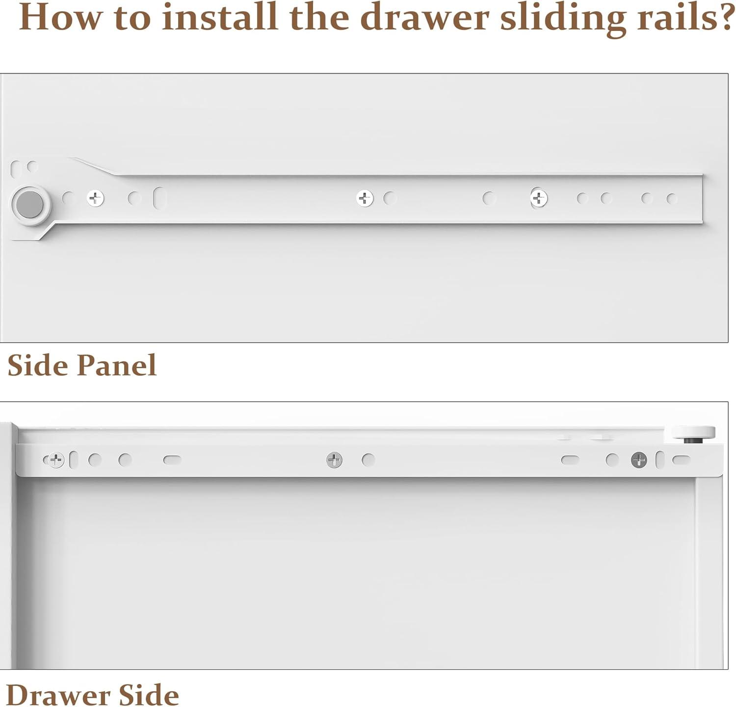 RoyalCraft White Fluted 6 Drawer Dresser for Bedroom, Modern Chest of Drawers, Wood Dresser for Storage Clothes, Wooden Storage Cabinet for Bedroom, Hallway, Living Room, Entryway